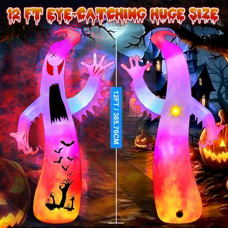 scary 12 foot Halloween inflatable