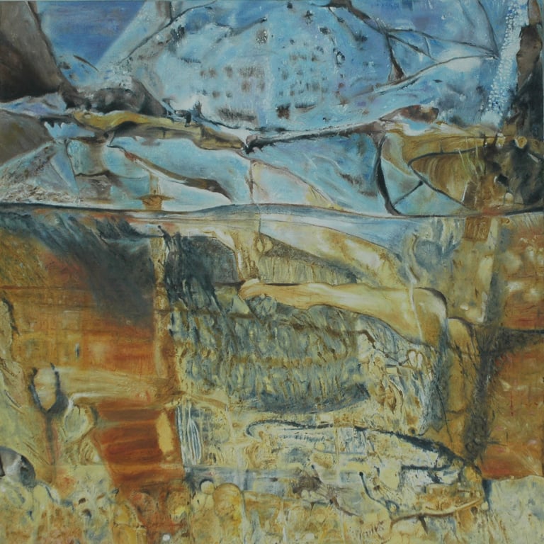 Oil on canvas painting