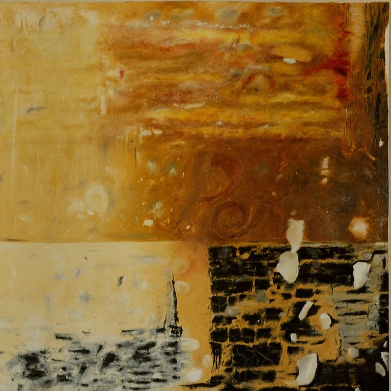 Oil and acrylic on canvas painting