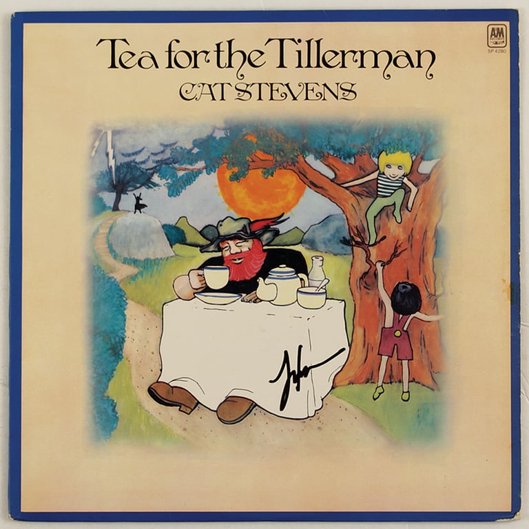 Tea for the Tillerman features a complex image by Cat Stevens