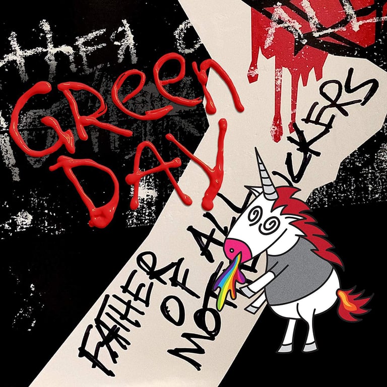 Billie Jo Armstrong threw in this unicorn for a Green Day album