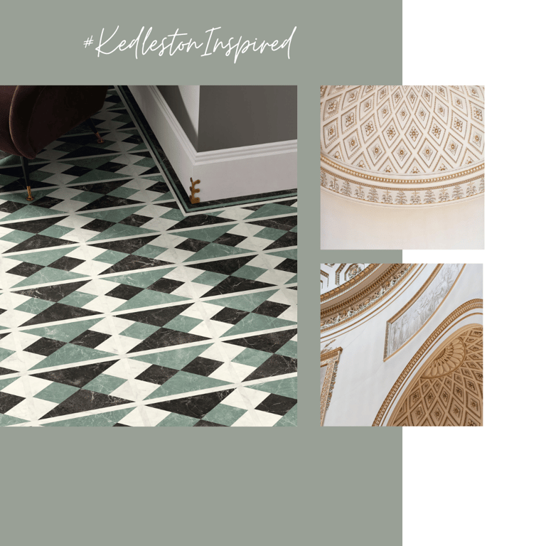 vinilinės grindys rombais