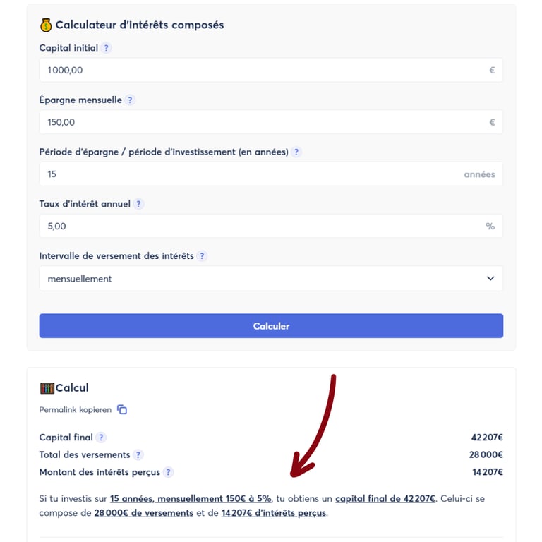 Simulation d'un bon investissement sur PEA