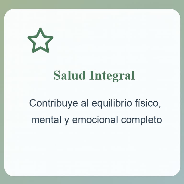 contribuye a la salud integral fisica y mental