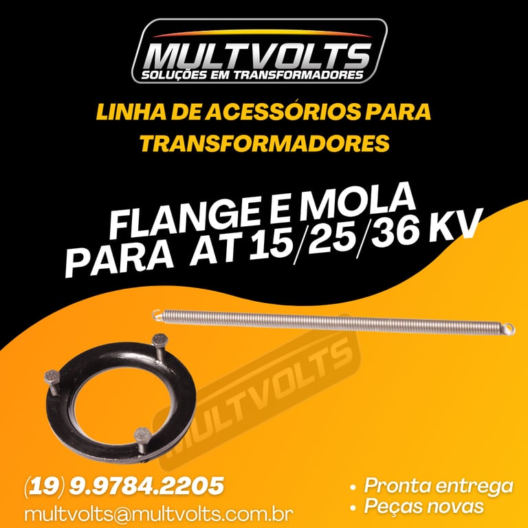 Kit Flange e Mola para AT 15/25/36 KV