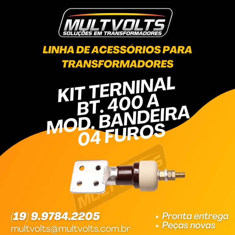 Kit Terminal BT 400 Modelo Bandeira 4 furos