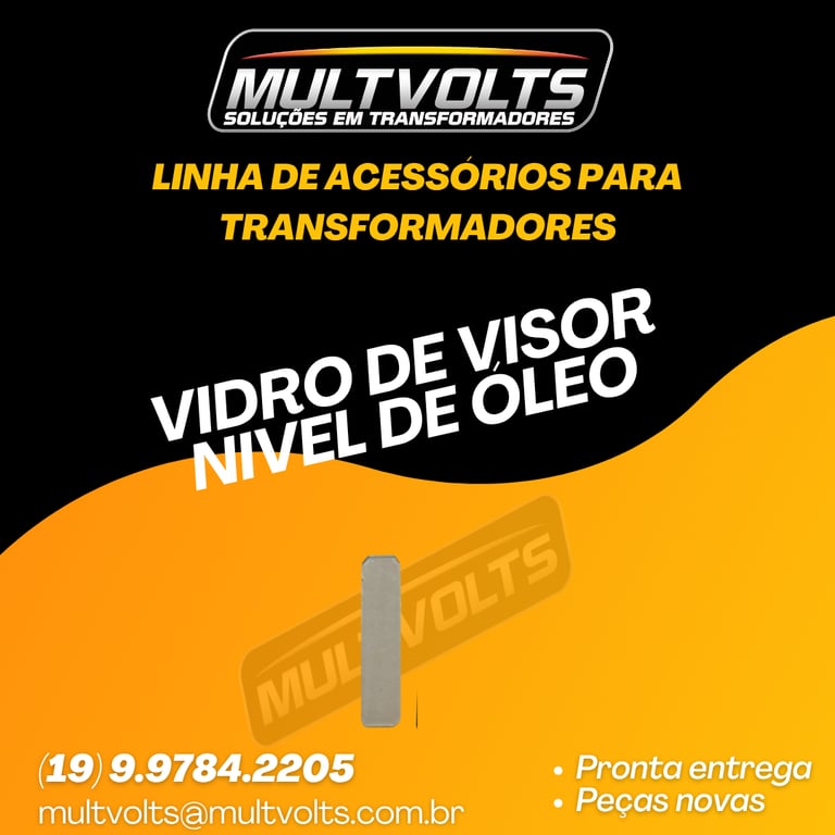 Vidro Visor de Nível de Oleo