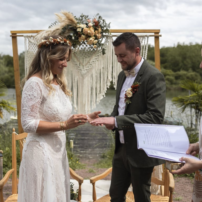 Cérémonie laïque mariage château de contremoret