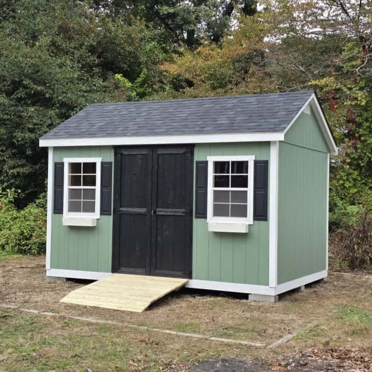 10x14 custom imperial shed built on-site in Middleborough, MA