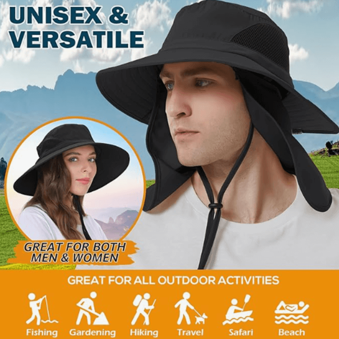 EINSKEY  UPF 50+ Wide-Brim Hat, providing essential sun protection for the best US National Parks