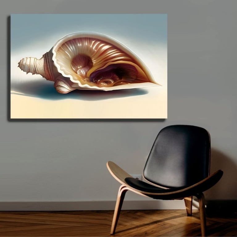 Majestic Conch Shell Wall Art
