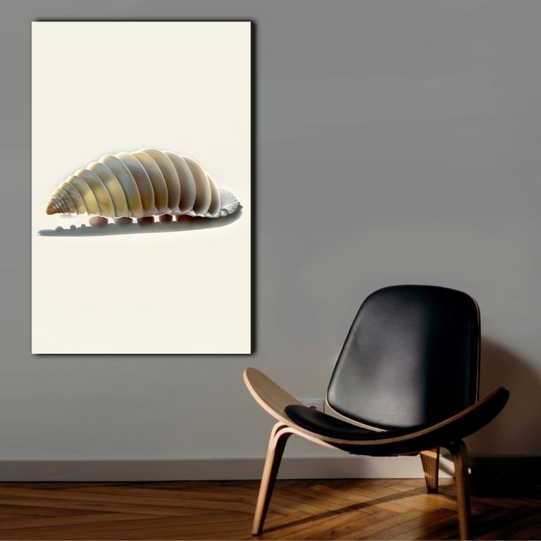 Rollie Pollie Armadillo Seashell Wall Art