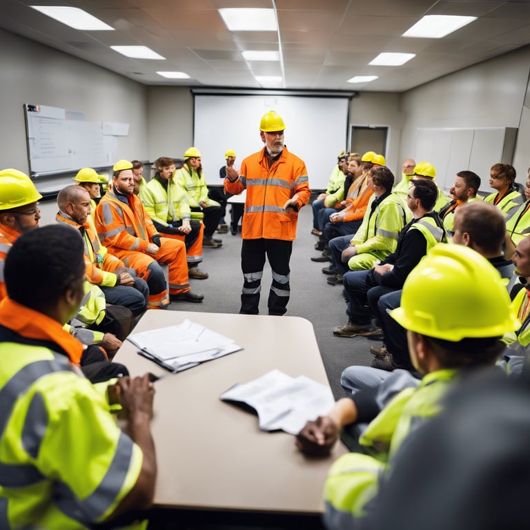 training room with instructor