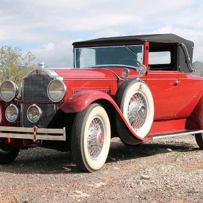 Vintage vehicle preparing for auction