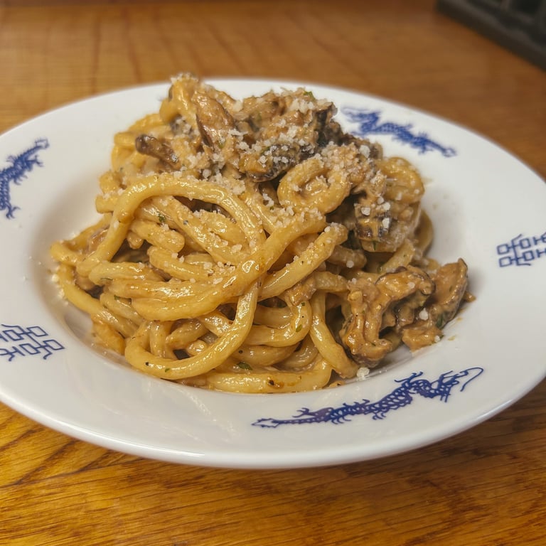 Udon, miso e funghi | © Cookingwiththehamster