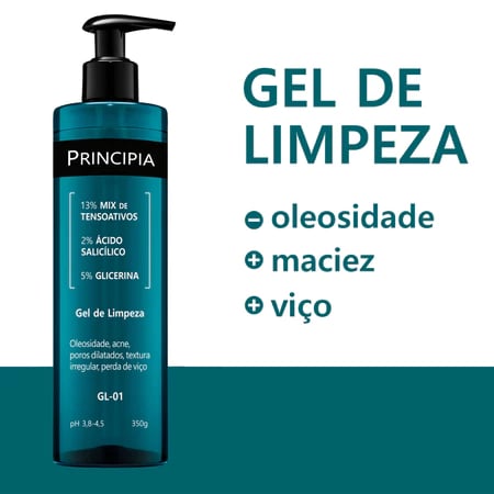 Gel de Limpeza Facial Principia 2% Ácido Salicílico