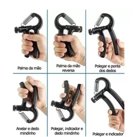 Hand Grip Flexor de Punho com Mola Ajustável para treinar mãos e antebraços