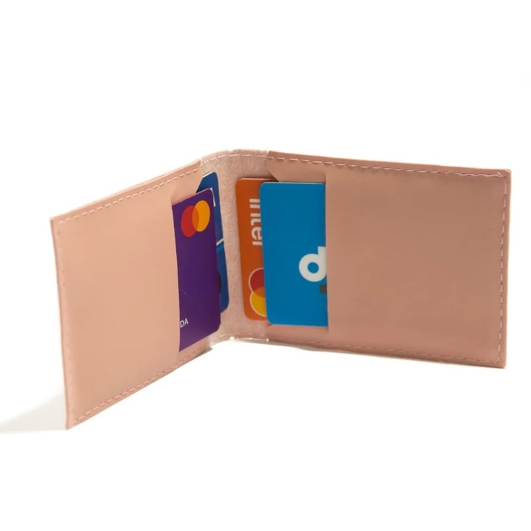 Kit de carteira porta cartão, compacto e elegante para uso diário