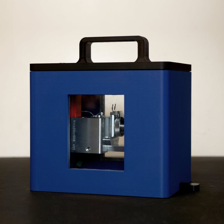 X-ray diffraction battery enclosure