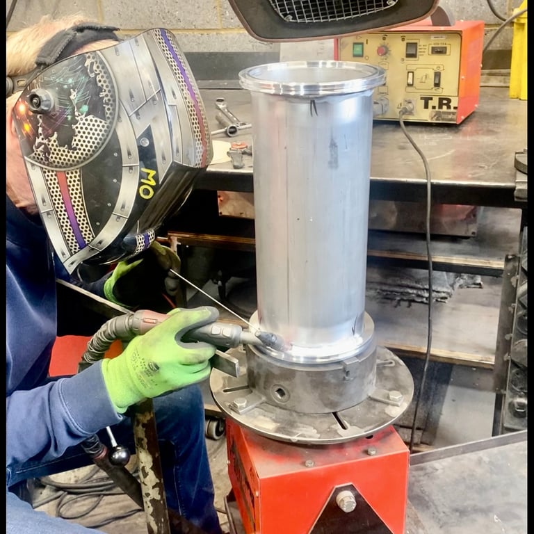 Aluminium welding battery failure enclosure flange