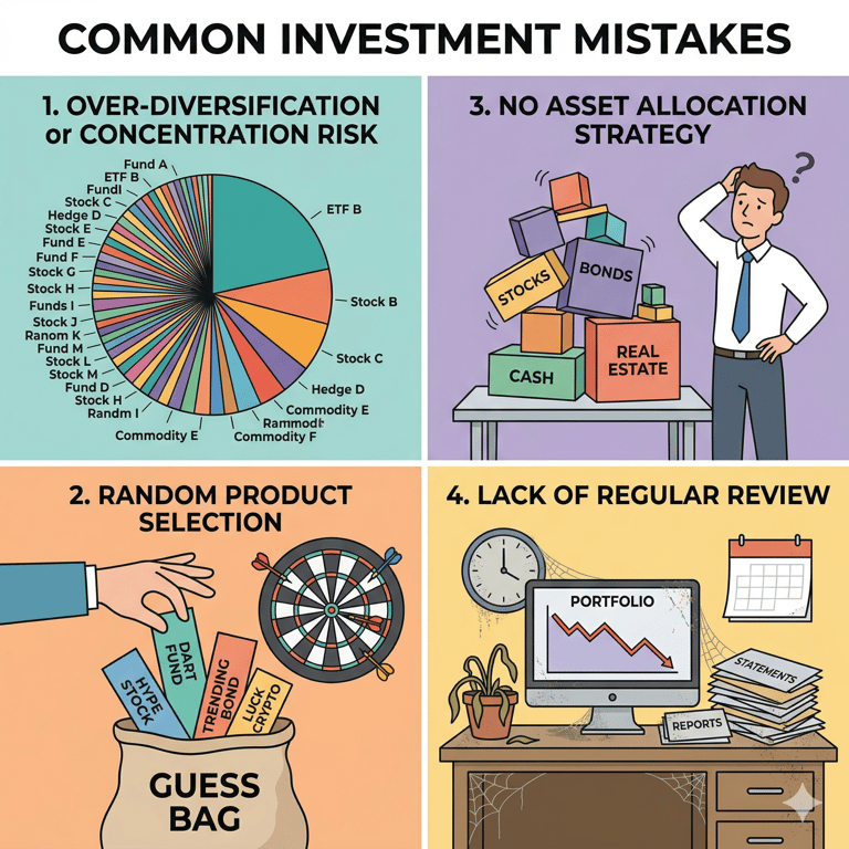 Common investment mistakes AI Generated
