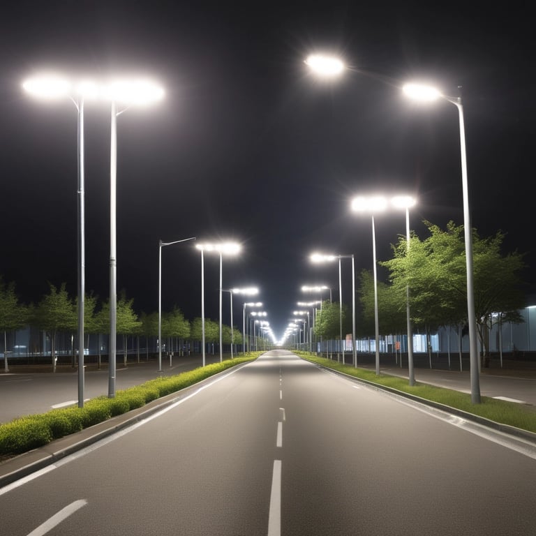 Smart LED Street Lights for Outdoor Areas