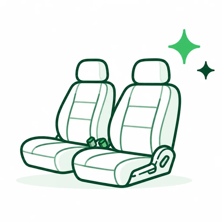 Icône nettoyage sièges auto et poussettes SLJ Solution
