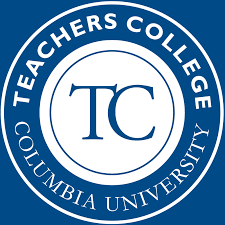 Teachers College at Columbia University logo round.