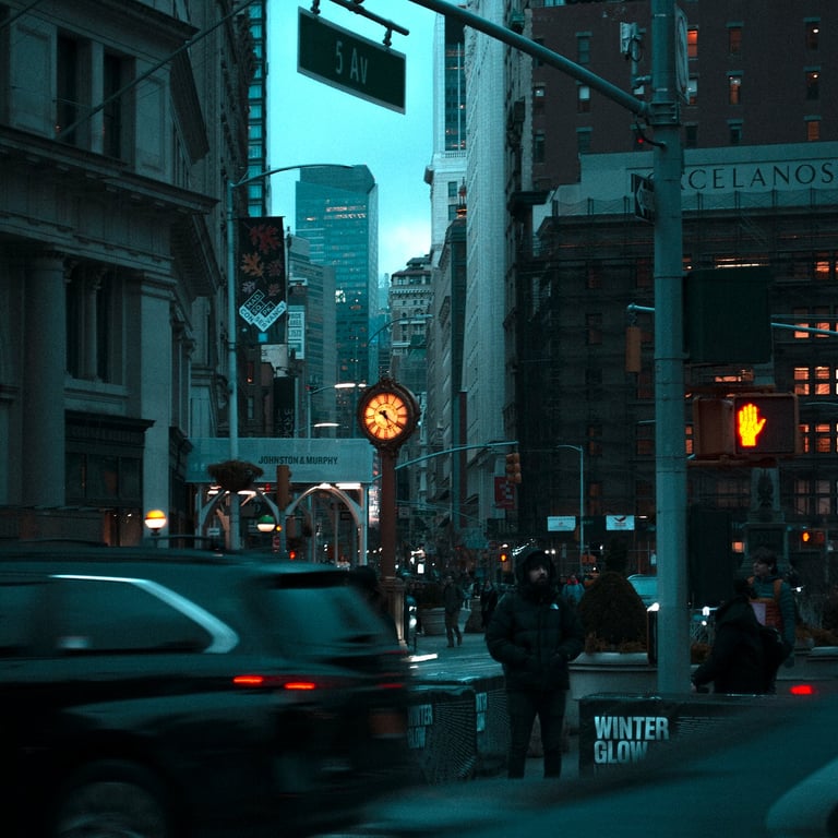 Photographie professionnelle de l'entrepirse genecis studio dans les rues de new york 