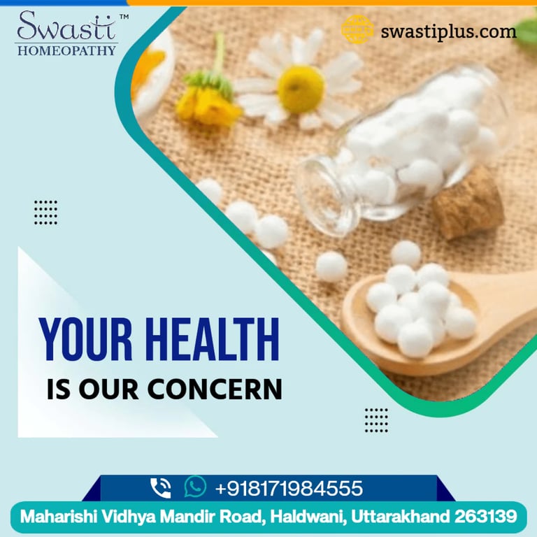 a wooden spoon and small container with homeopathic medicines