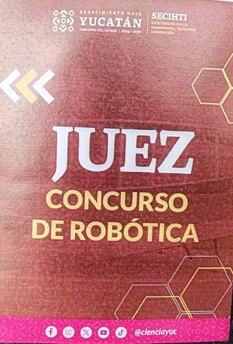 Participación como juez en un concurso de robótica.