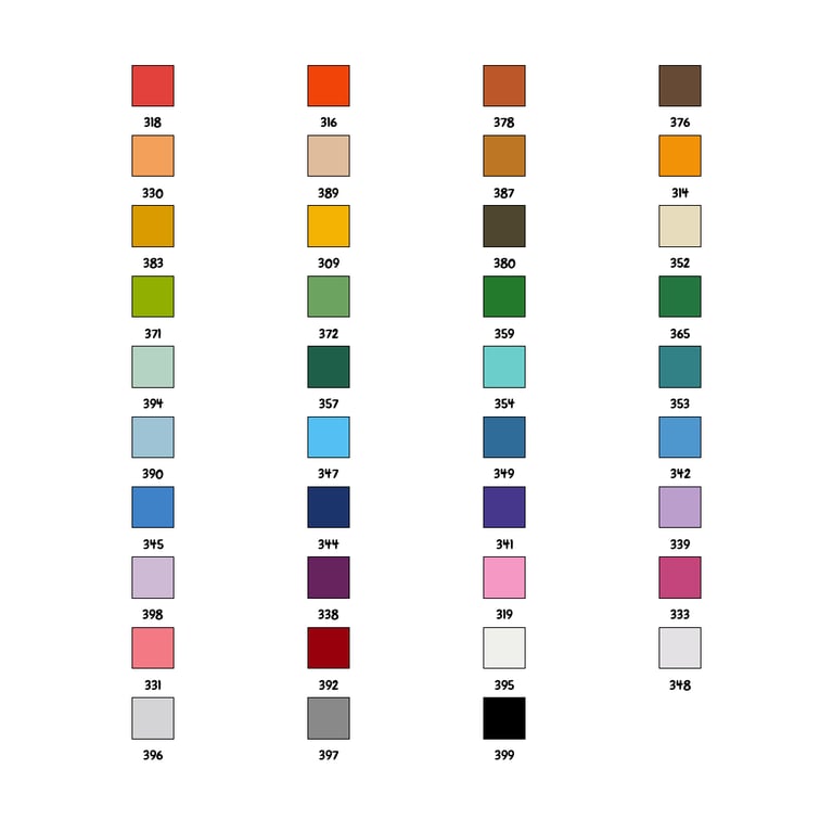 Tales and Legends Coloring Book color palette