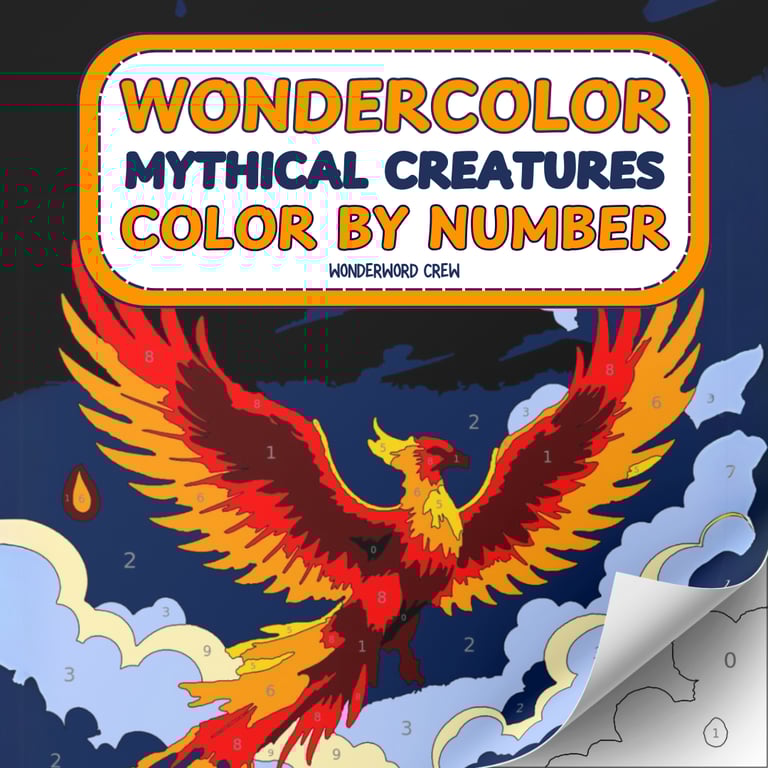 Mythical creatures coloring book