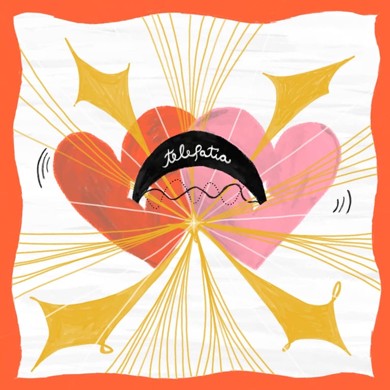 ilustración digital. Flyer Telepatia