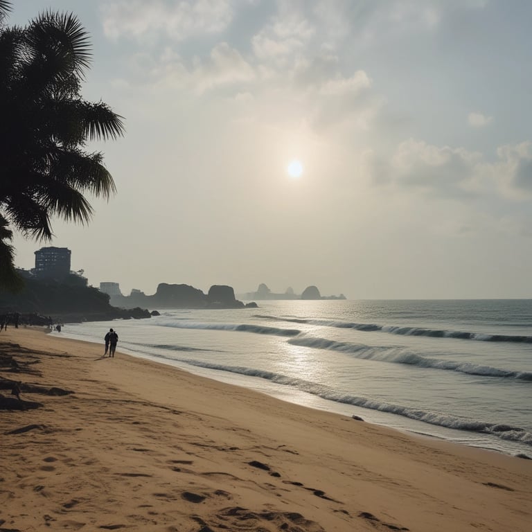 Khe Hai beach, Quang Ngai province, Vietnam