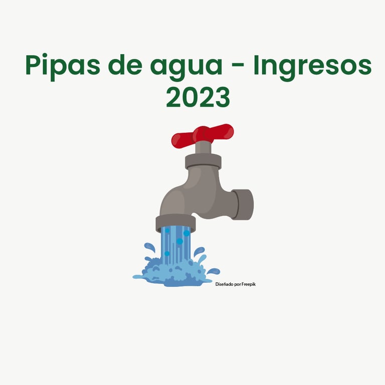 Pipas de agua-ingresos