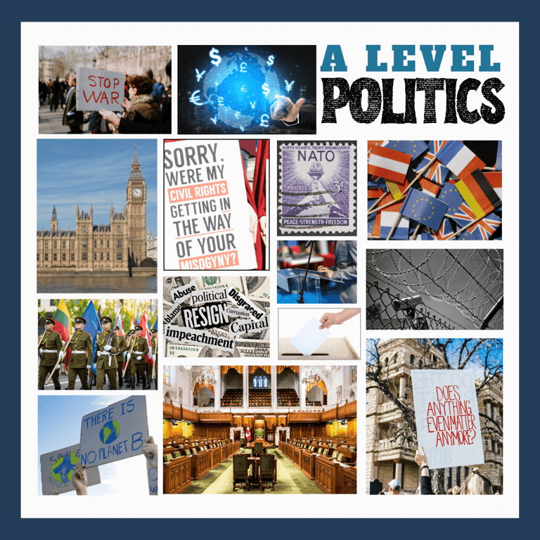 Politics A Level content montage