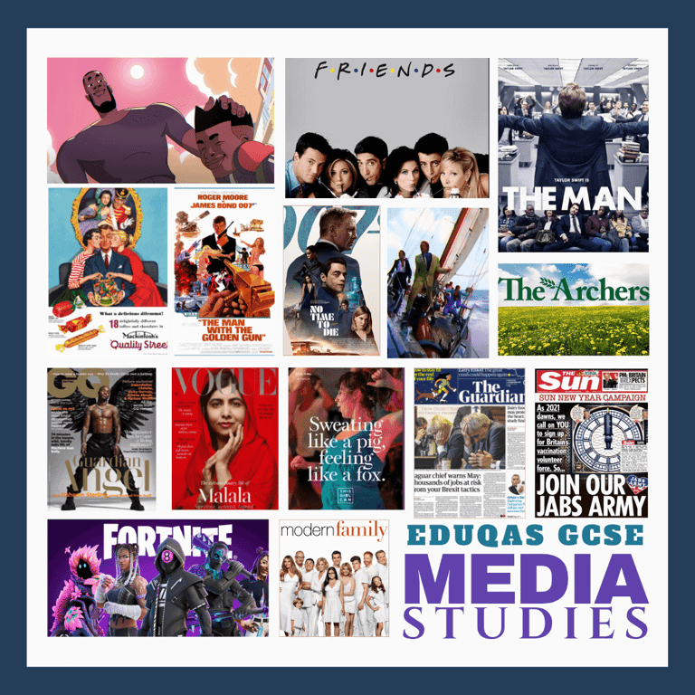 Media GCSE image montage