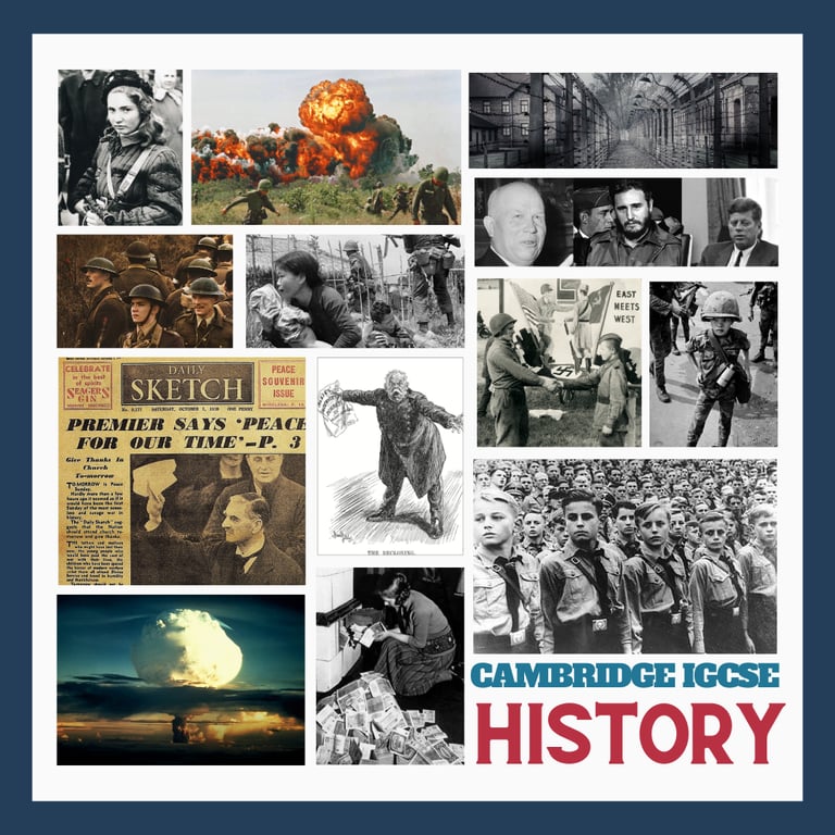 History IGCSE content montage