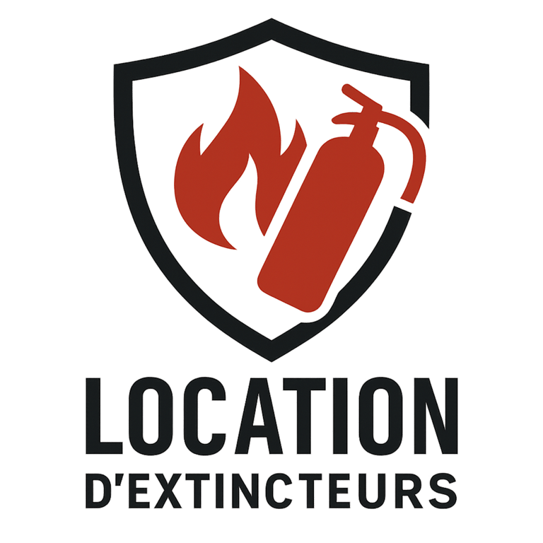 location d'extincteurs sur feu en formation