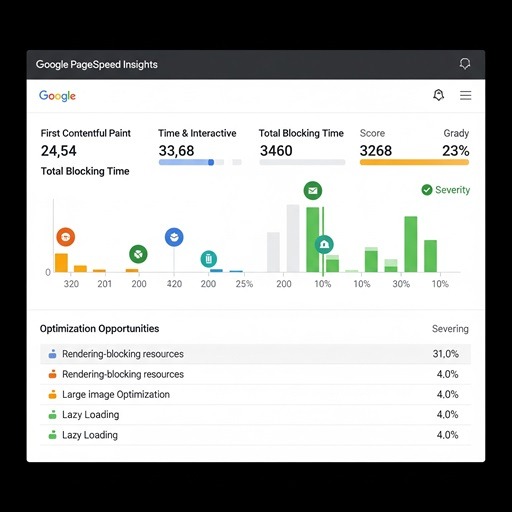 Here's an image visualizing Google PageSpeed Insights