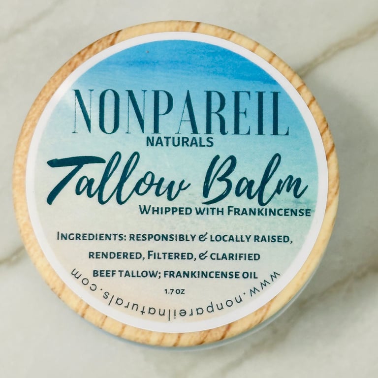 beef tallow all-natural skincare products