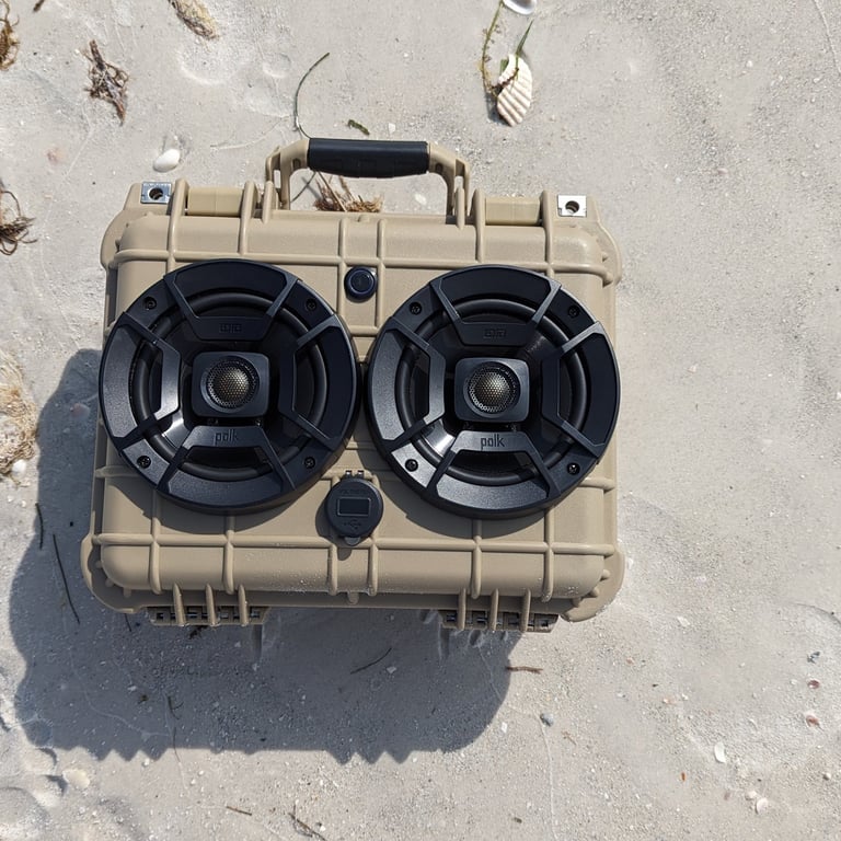 awesome chillantix boombox by the ocean