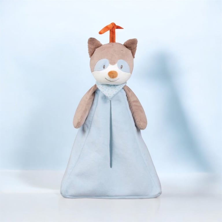 Range pyjama nattou raton laveur bleu et marron