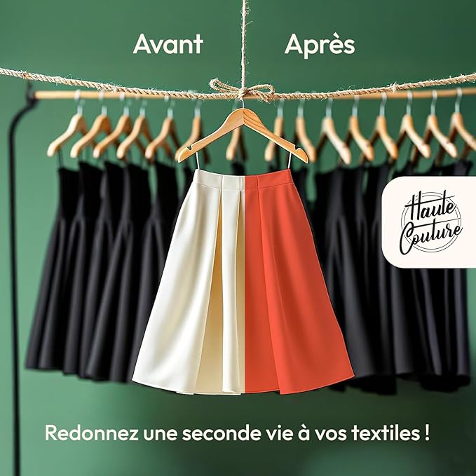 jupe avant - apres teinture textile ideal upcycling mariage
