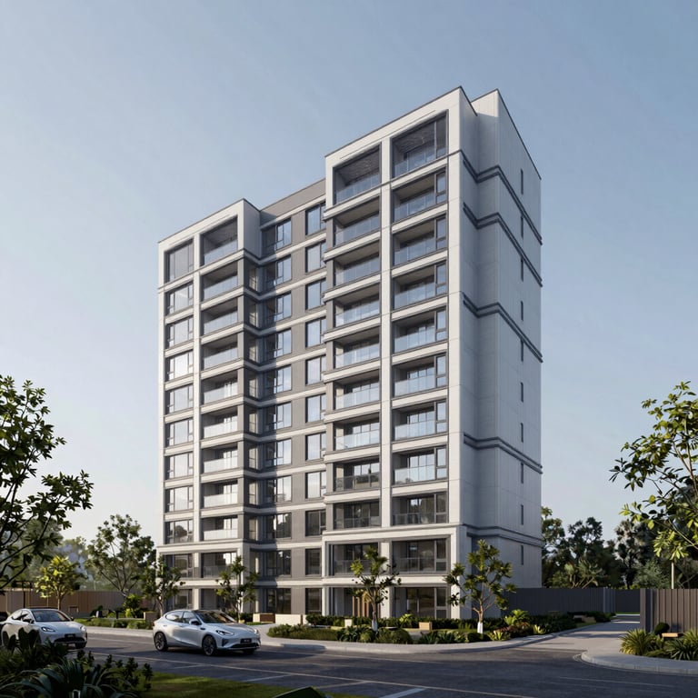 A high-end residential development site in the UK, representing the property sector we support with finance.