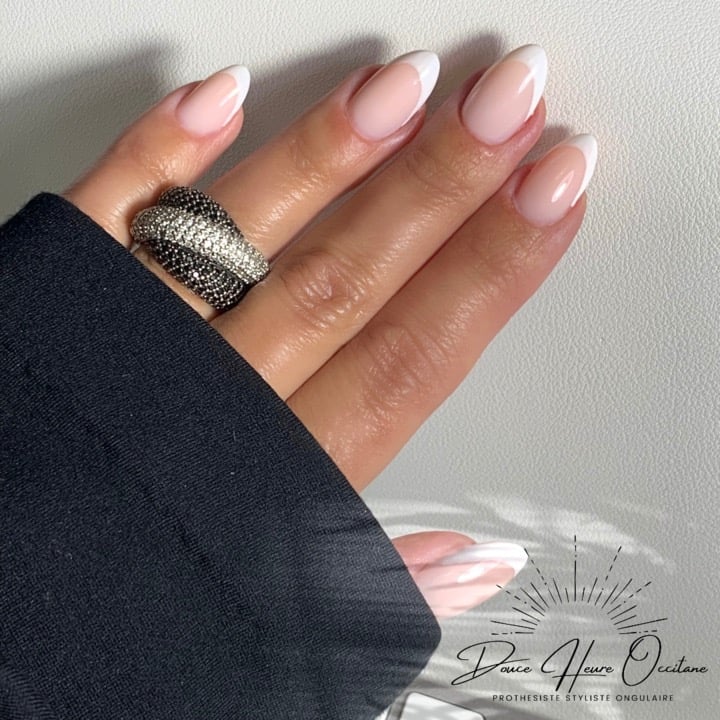 french manucure ongles en gel