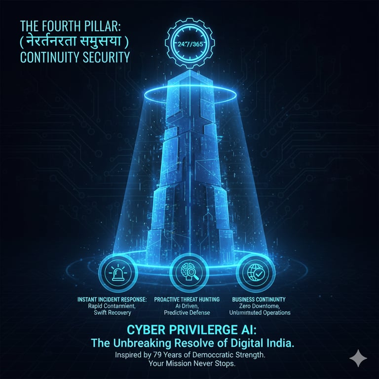 4th Pillar Fourth Pillar Nirantarata Suraksha Continuity Security 8977308555 cyber privilege