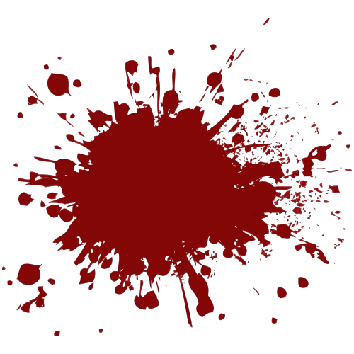 Elément de décor - tâche de sang - E. B. Ashford, auteur de romans horrifiques et fantastiques.