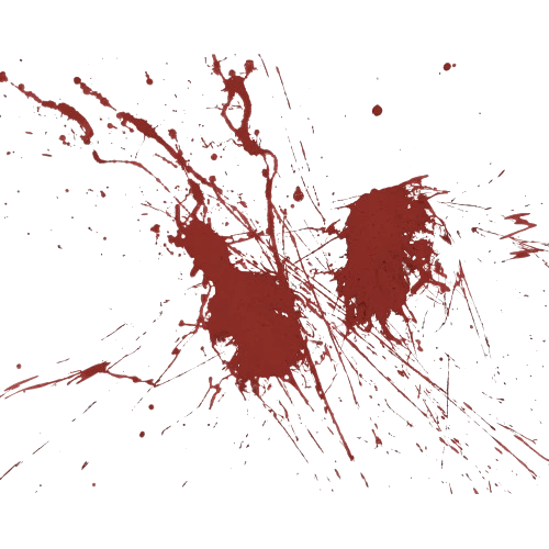 Elément de décor - tâche de sang - E. B. Ashford, auteur de romans horrifiques et fantastiques.